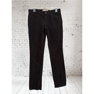 J Crew Corduroy Pants Sz 28R Brown Matchstick Classic Low Rise Straight Leg Y2K